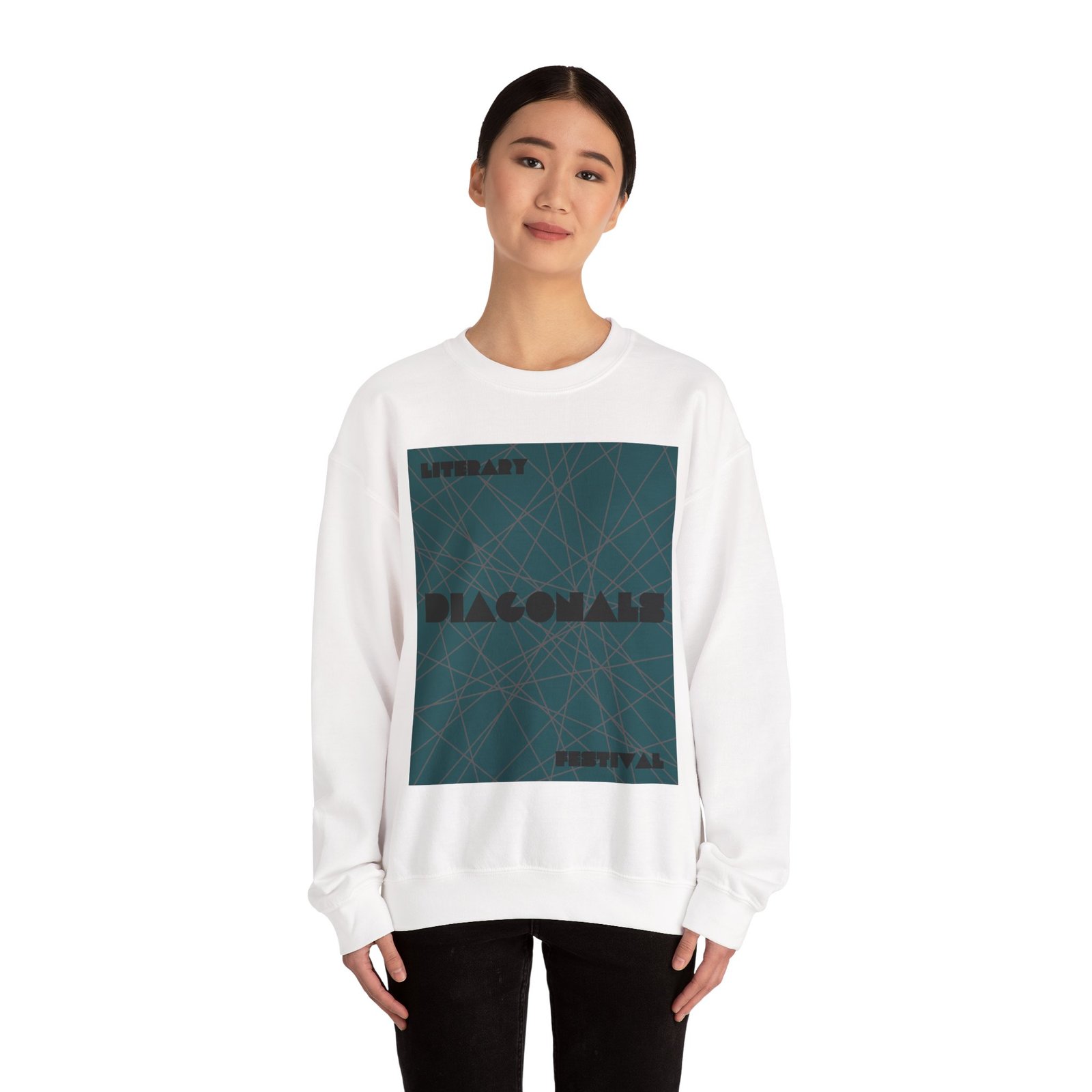 Diagonals Crewneck Sweatshirt I/IX - Image 9