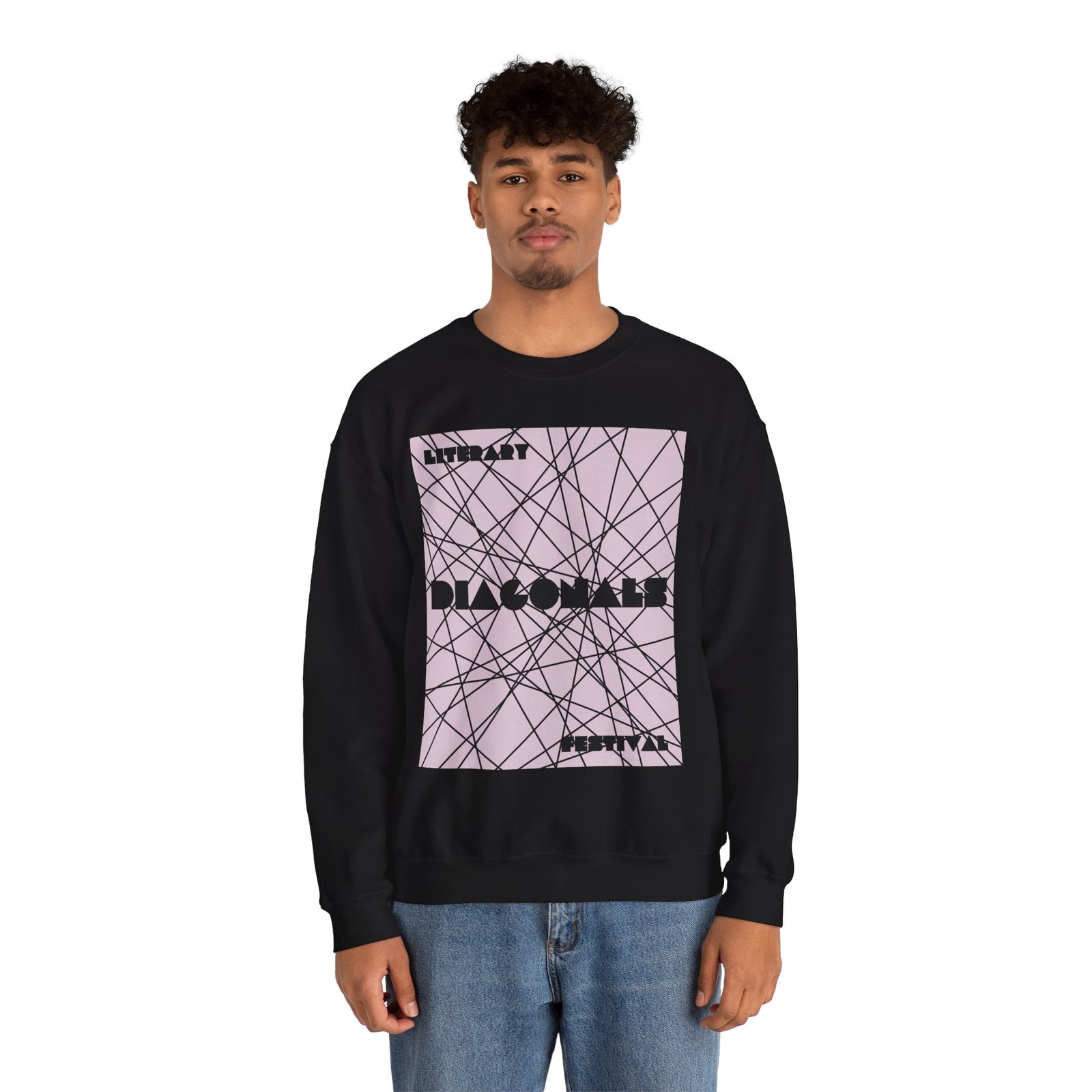Diagonals Crewneck Sweatshirt I/XI - Image 5