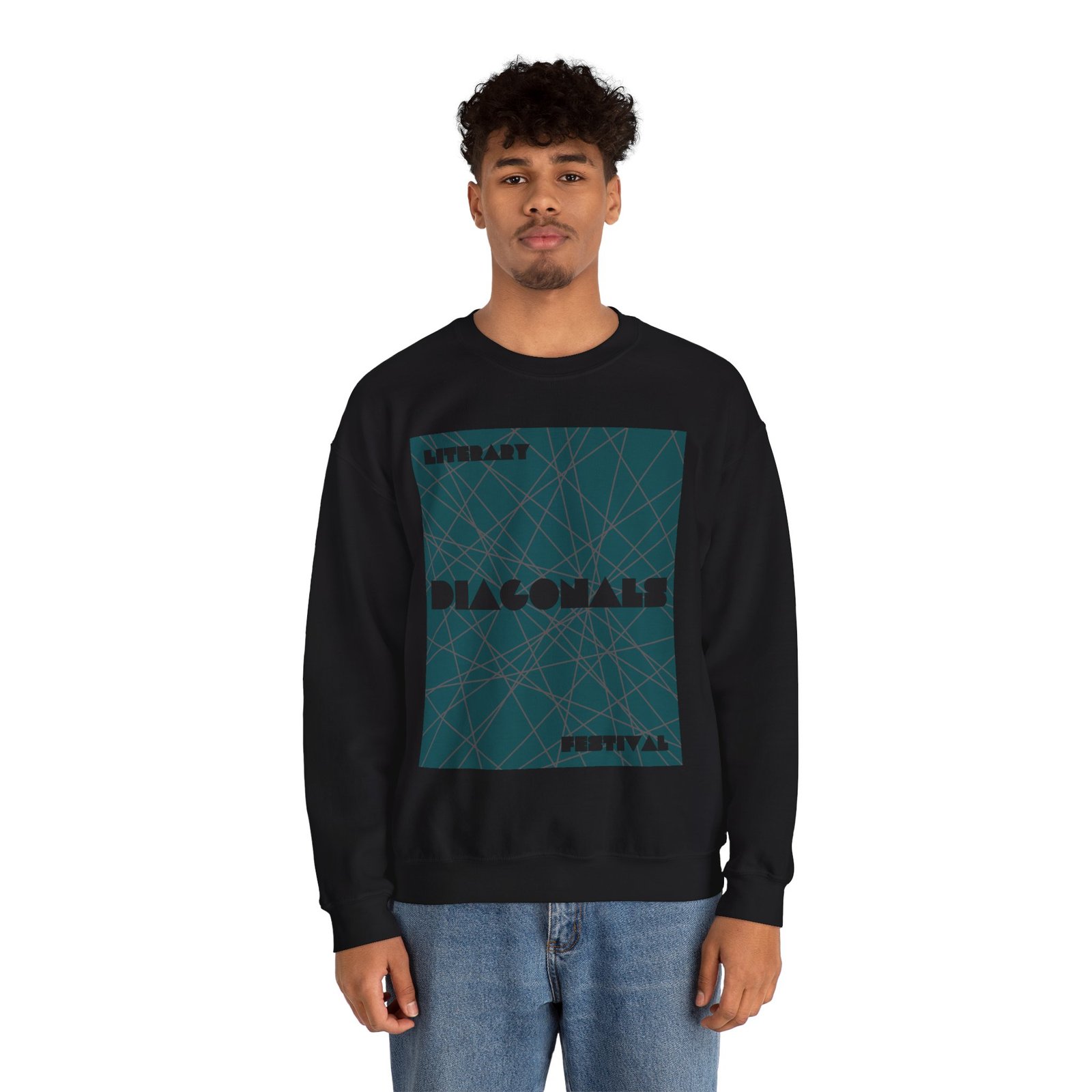 Diagonals Crewneck Sweatshirt I/IX - Image 5