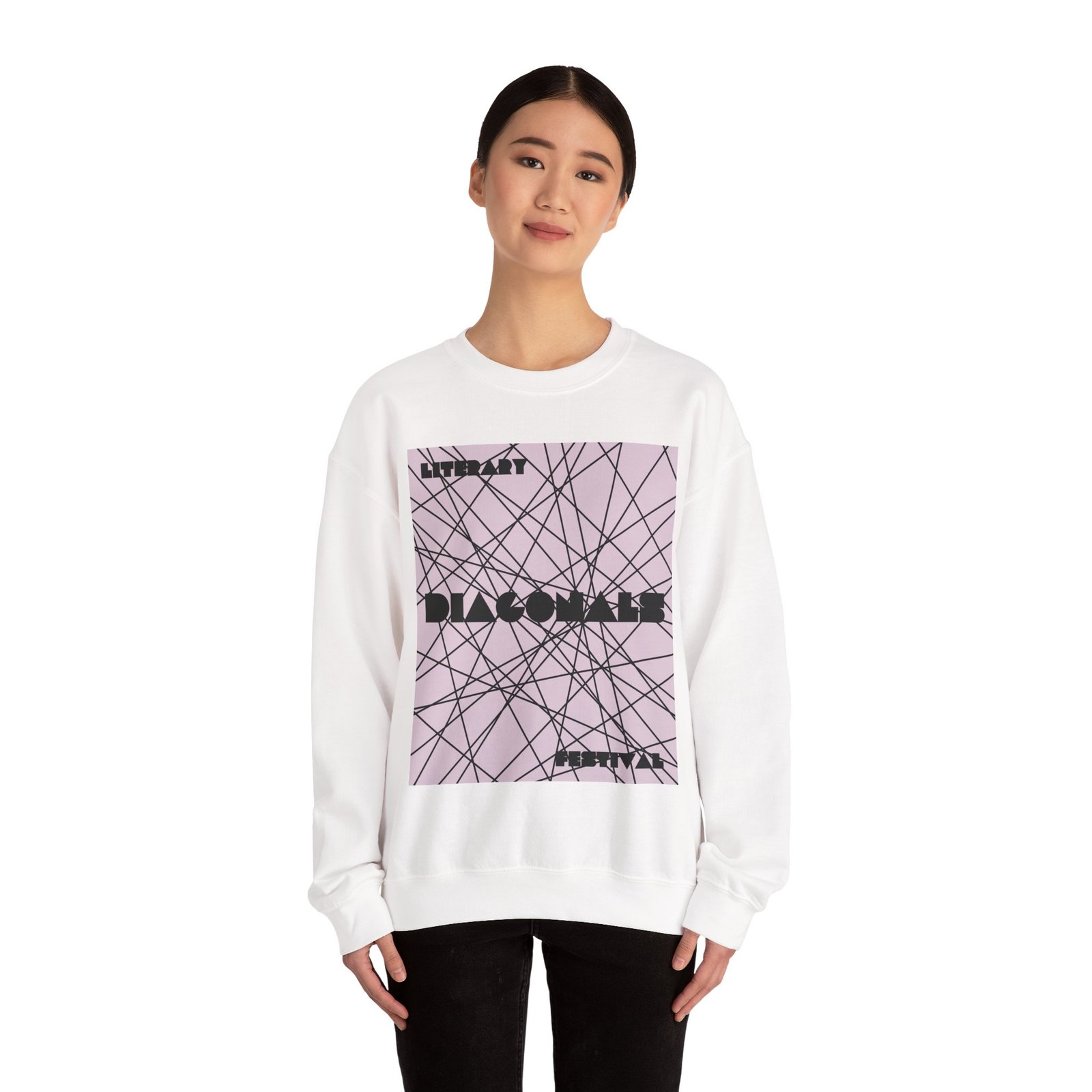 Diagonals Crewneck Sweatshirt I/XI - Image 9