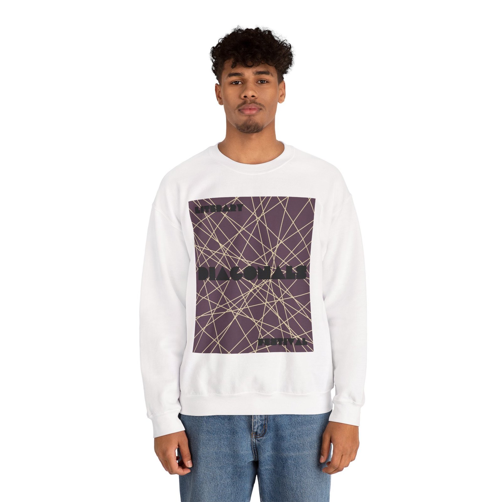 Diagonals Crewneck Sweatshirt I/VIII - Image 10
