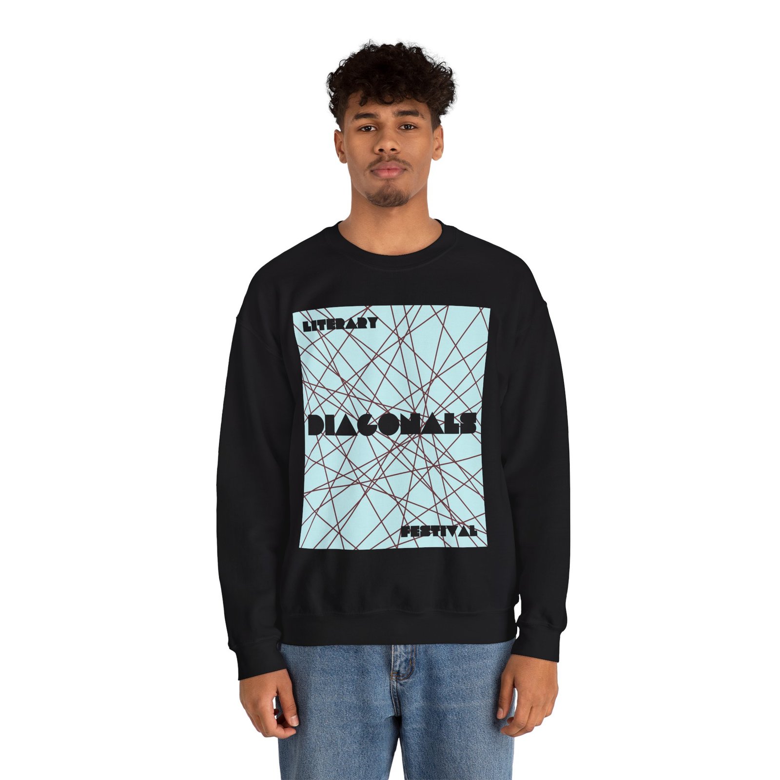 Diagonals Crewneck Sweatshirt I/VI - Image 5