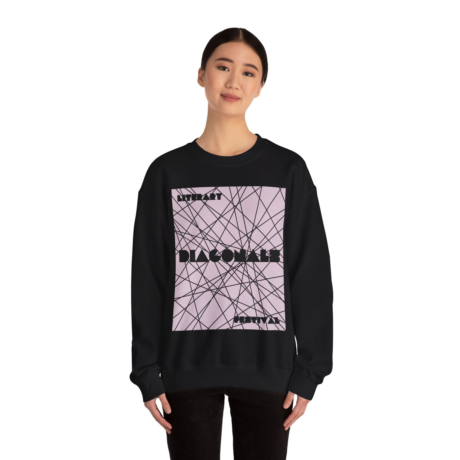 Diagonals Crewneck Sweatshirt I/XI - Image 4