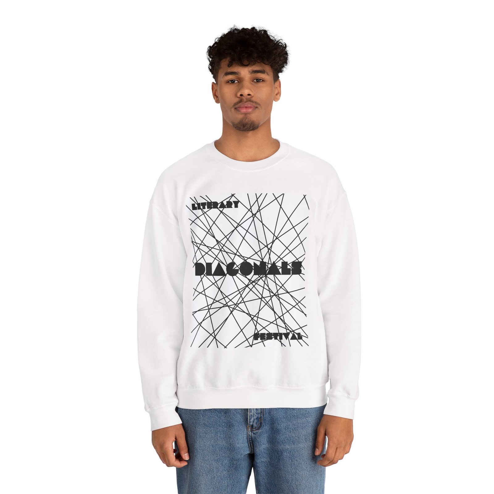 Diagonals Crewneck Sweatshirt I/VII - Image 10