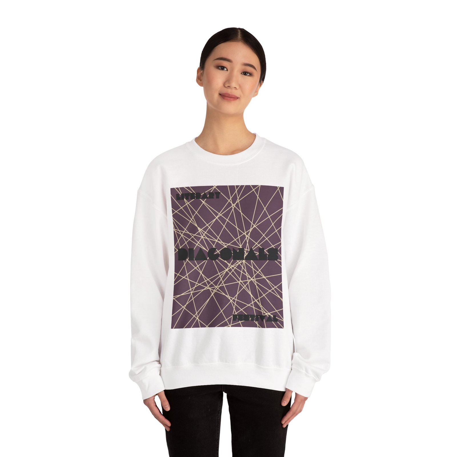 Diagonals Crewneck Sweatshirt I/VIII - Image 9