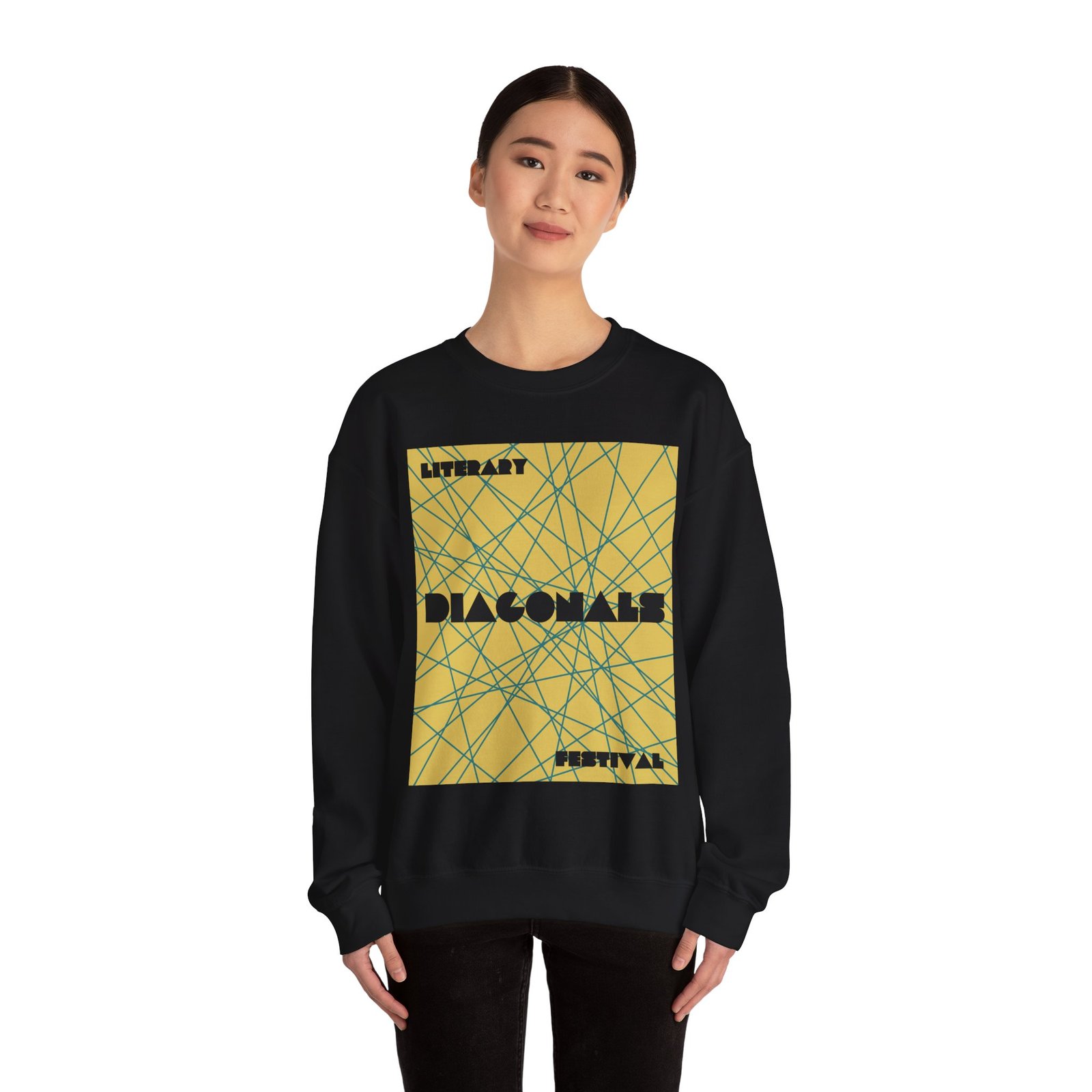 Diagonals Crewneck Sweatshirt I/V - Image 4