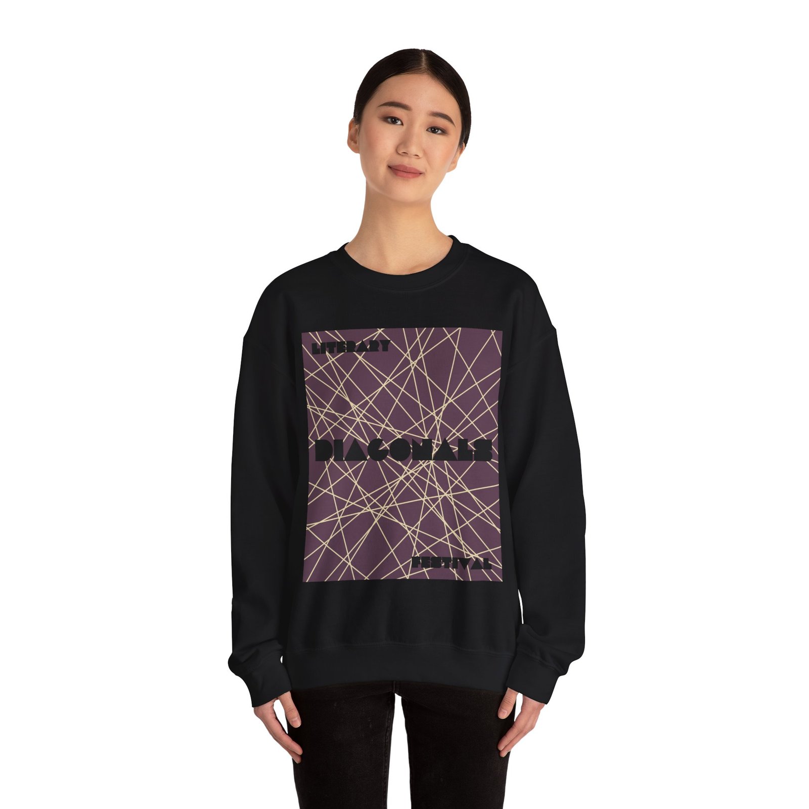 Diagonals Crewneck Sweatshirt I/VIII - Image 4
