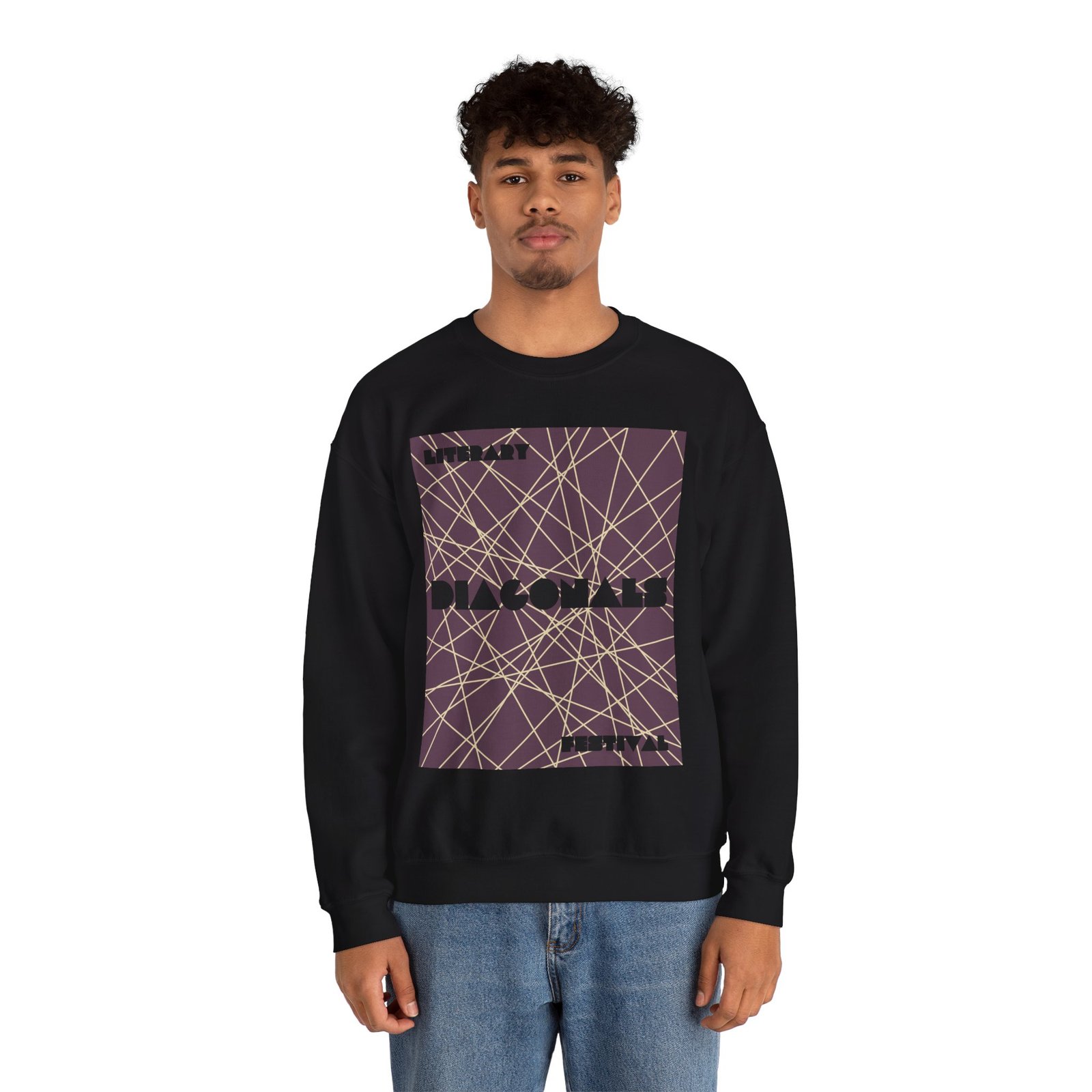 Diagonals Crewneck Sweatshirt I/VIII - Image 5