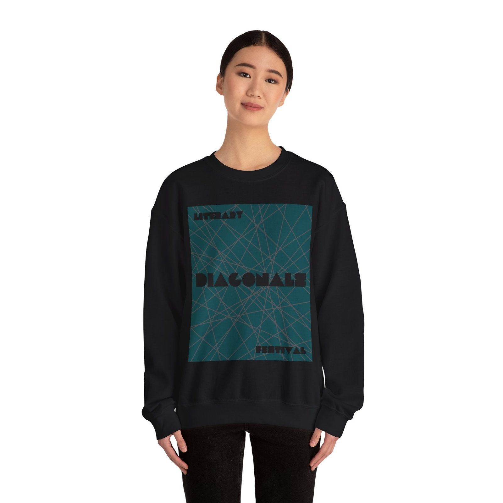 Diagonals Crewneck Sweatshirt I/IX - Image 4
